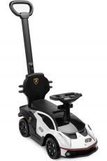 Машинка для катання Caretero (Toyz) Lamborghini Essenza White з батьківською ручкою